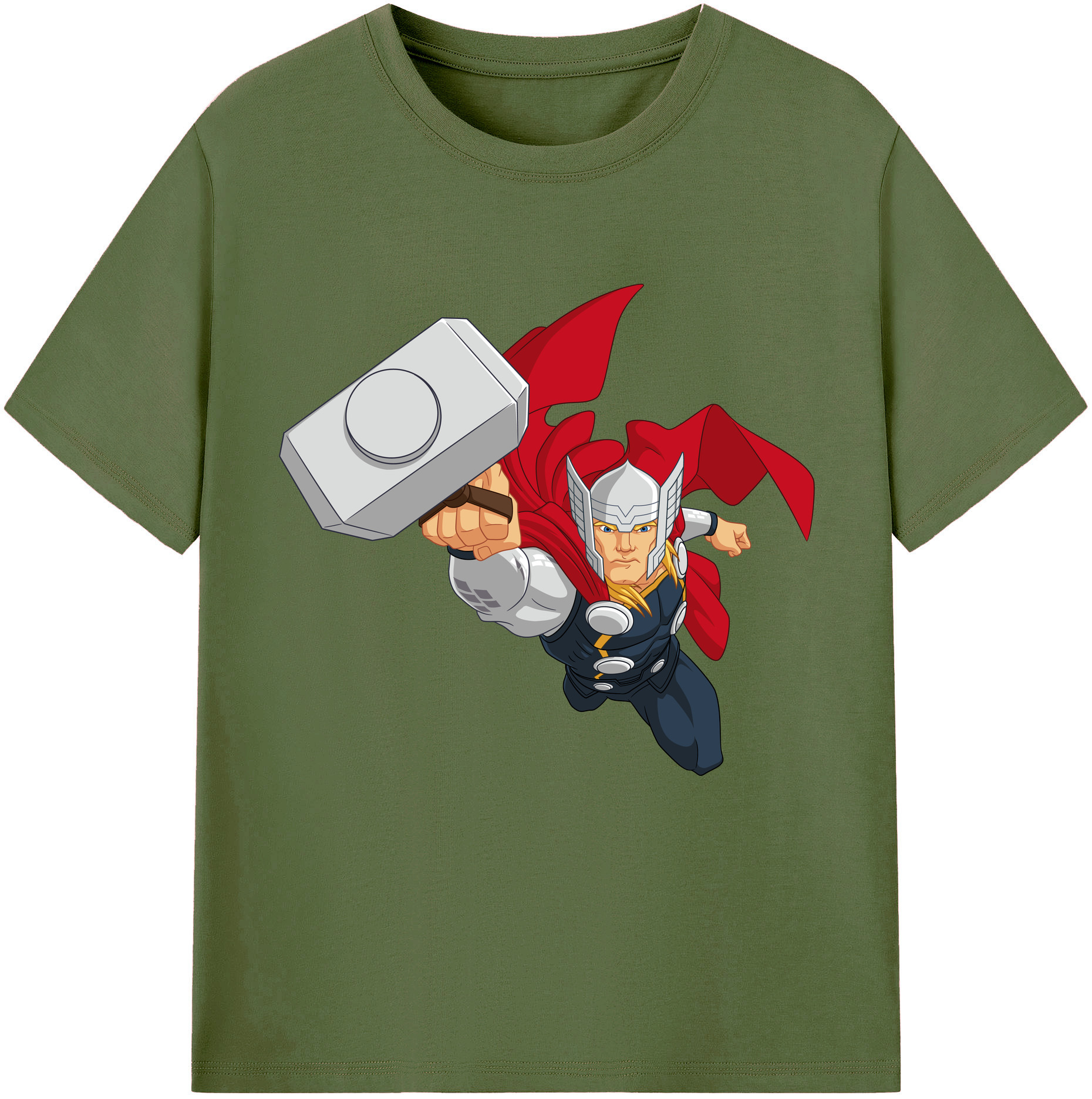 （画像用） アベンジャーズ The Avengers 綿100％半袖Tシャツ（フロントプリント）
